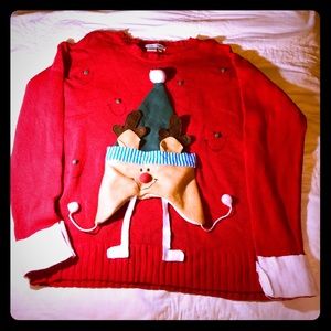 Homemade ugly Christmas sweater